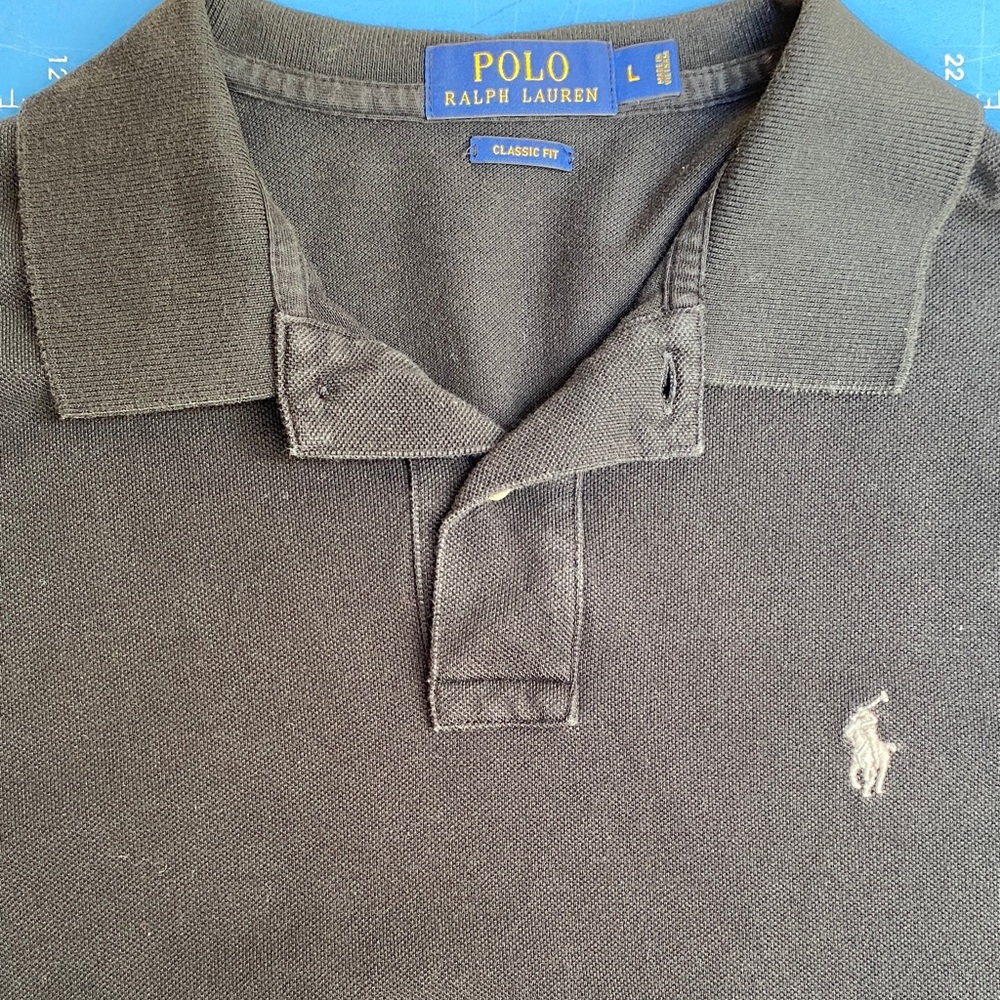 Polo by Ralph Lauren Men's Dark Gray Polo Shirt